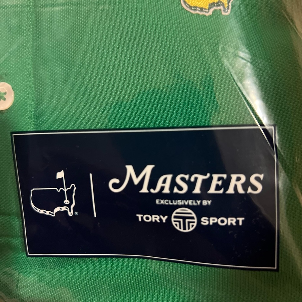 ⛳️ Rare! Never Worn, Tory Burch for Masters Golf Green Short Sleeve Polo - Picture 2 of 5
